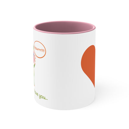 'Rawrrr Means I Love You In Dinosaur' - Parent Mug - Accent Coffee Mug, 11oz