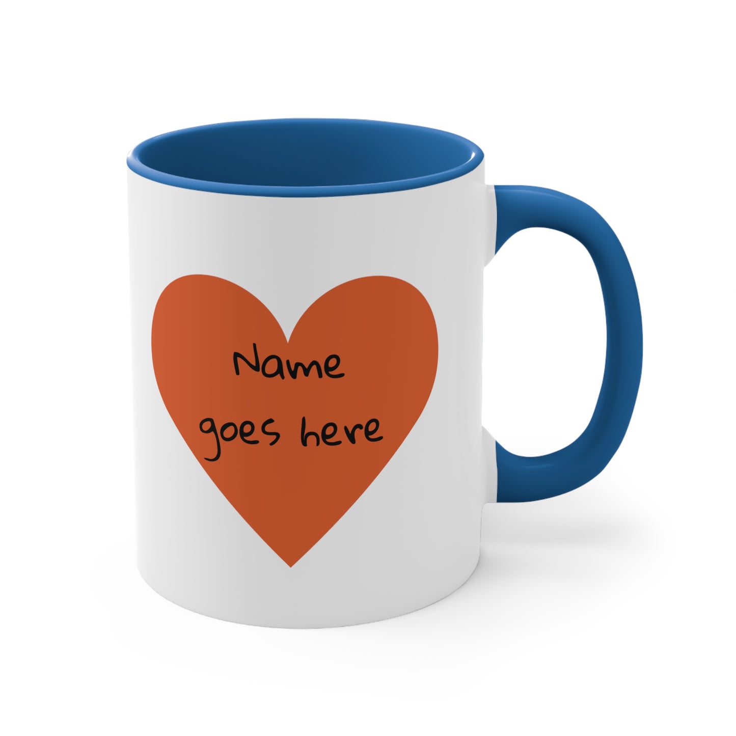 Personalized - 'Rawrrr Means I Love You In Dinosaur' - Parent Mug - Accent Coffee Mug, 11oz