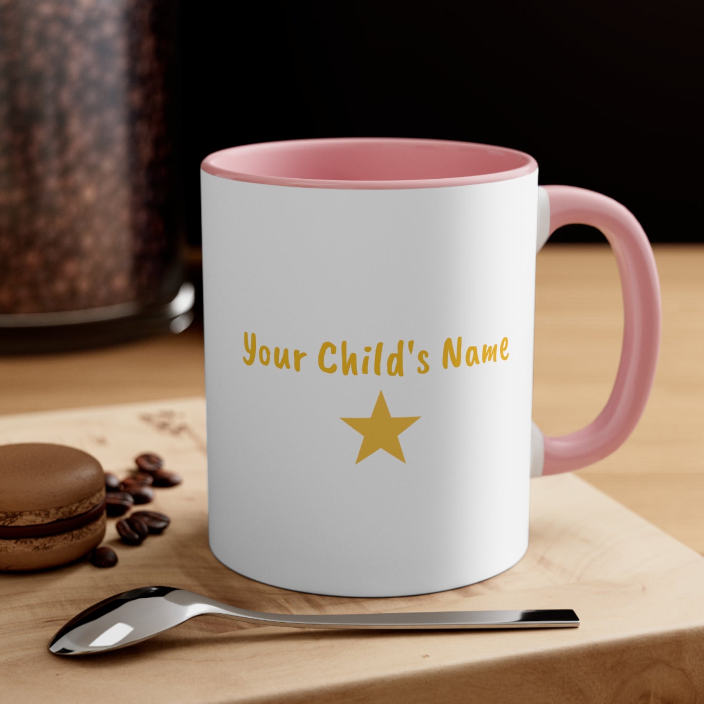 Personalized 'You're a Star' - Accent Mug, 11oz - Motivational Cups For Kids - Child's Name Printed On Order