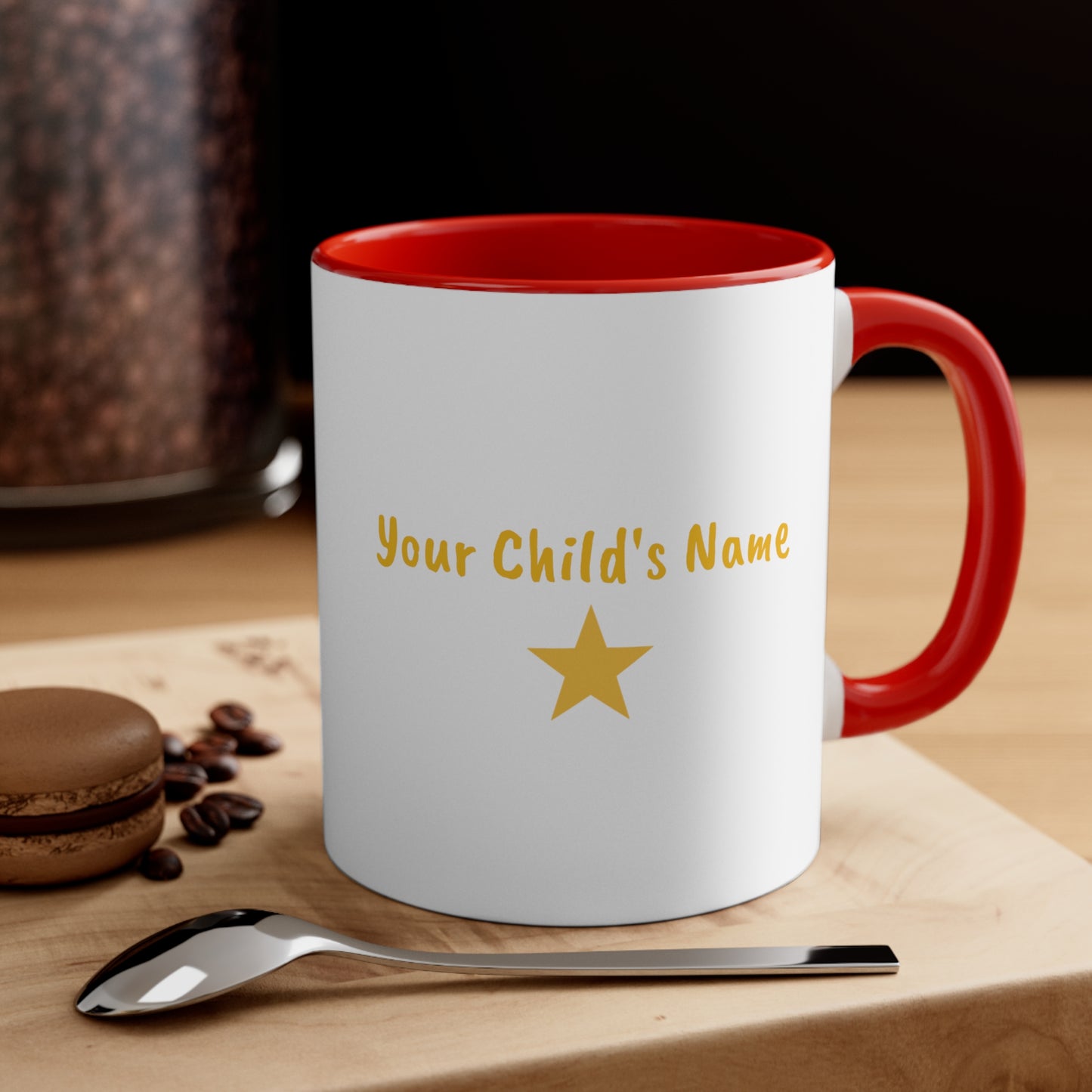 Personalized 'You're a Star' - Accent Mug, 11oz - Motivational Cups For Kids - Child's Name Printed On Order