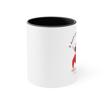 "I don't have to be perfect, to be great!' - Accent Coffee Mug, 11oz - Motivational Cup For Kids