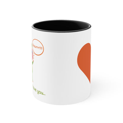 'Rawrrr Means I Love You In Dinosaur' - Parent Mug - Accent Coffee Mug, 11oz